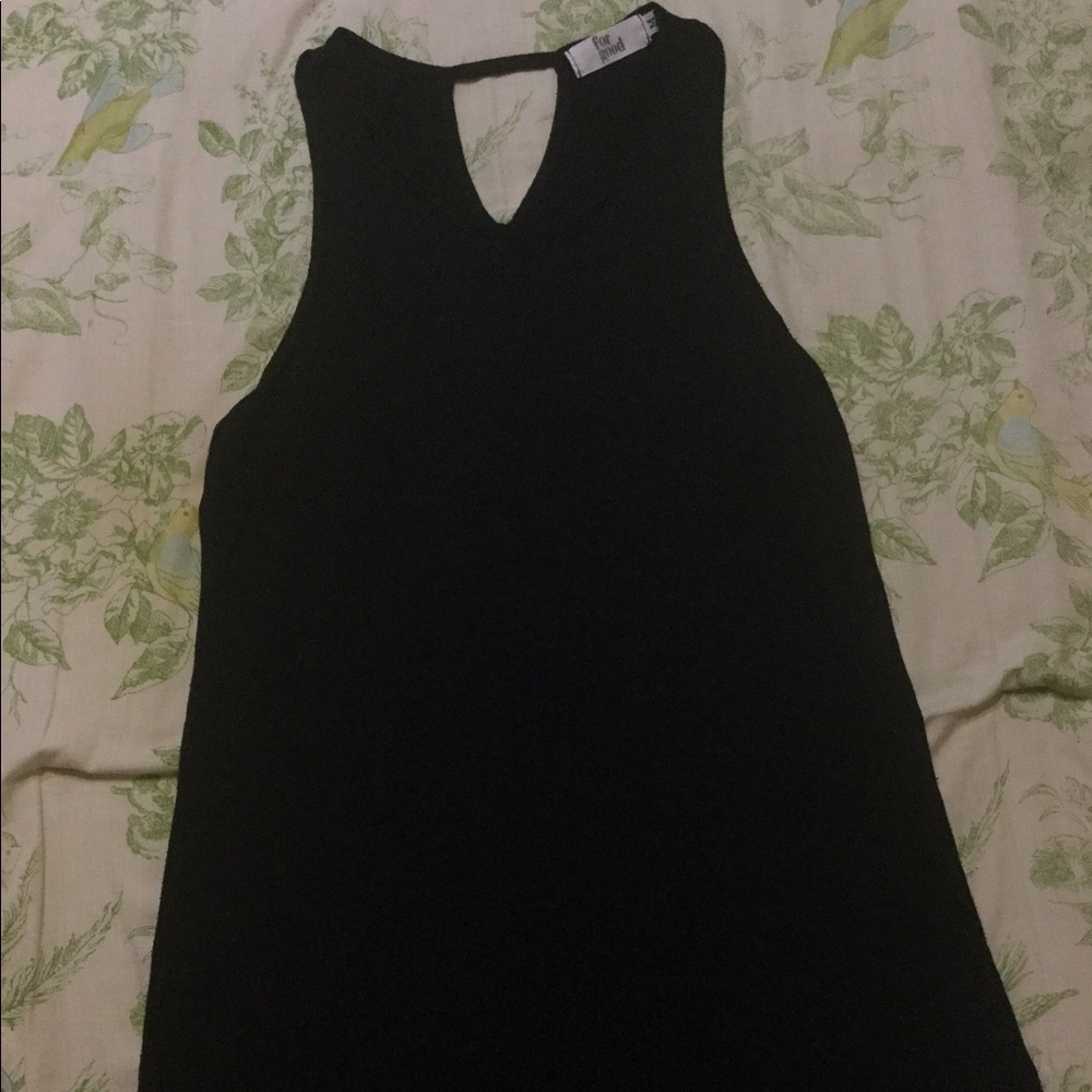 Black tank top